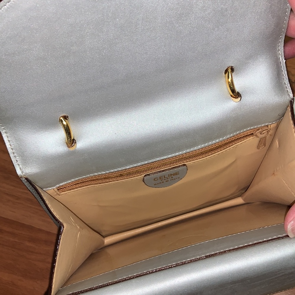 Authentic Vintage Celine Double Flap Handbag - Picture 6 of 14